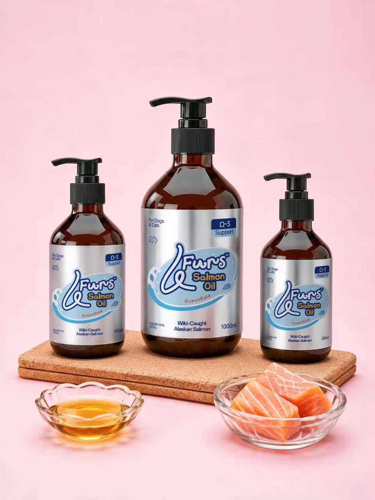 4Furs Wild-Caught Alaskan Salmon Oil for Dogs & Cats